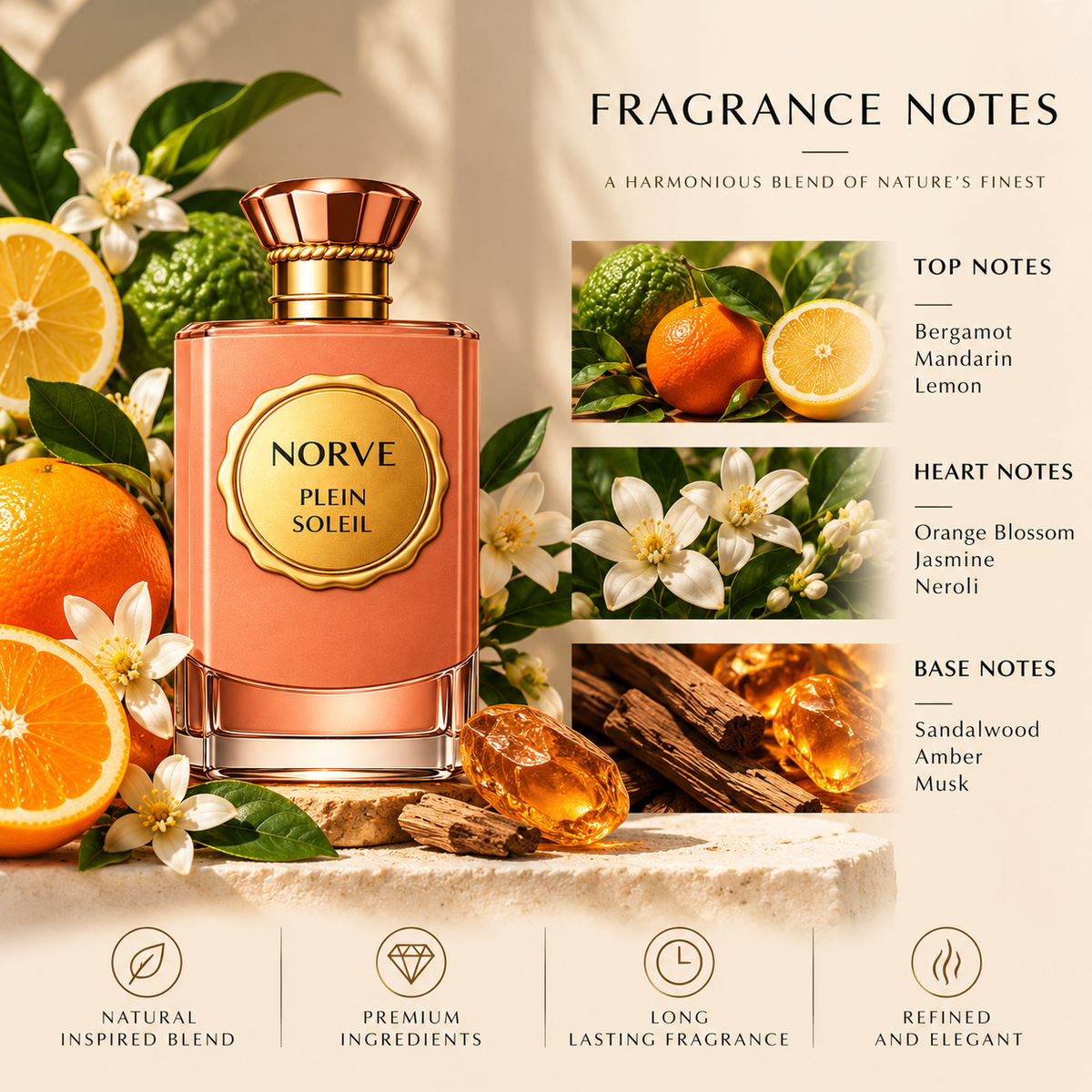NORVE PLEIN SOLEIL | Eau de Parfum | 100ML